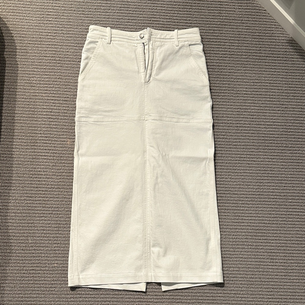 A.L.C. White denim Pencil Skirt
